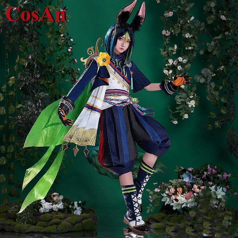

CosAn Hot Game Genshin Impact Tighnari Cosplay Costume Gorgeous Combat Uniforms Dress Activity Party Role Play Clothing