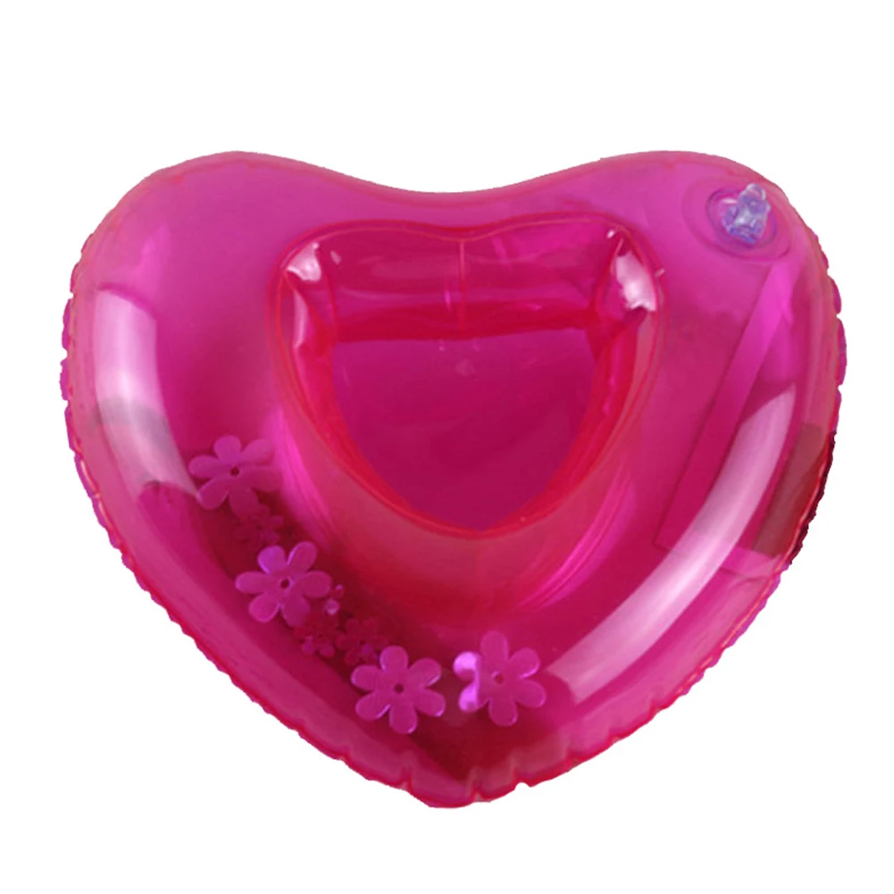

Надувной подстаканник для любовных стаканов, подставка для стаканов из ПВХ, надувной поднос для пива в форме сердца, плавающее украшение дл...