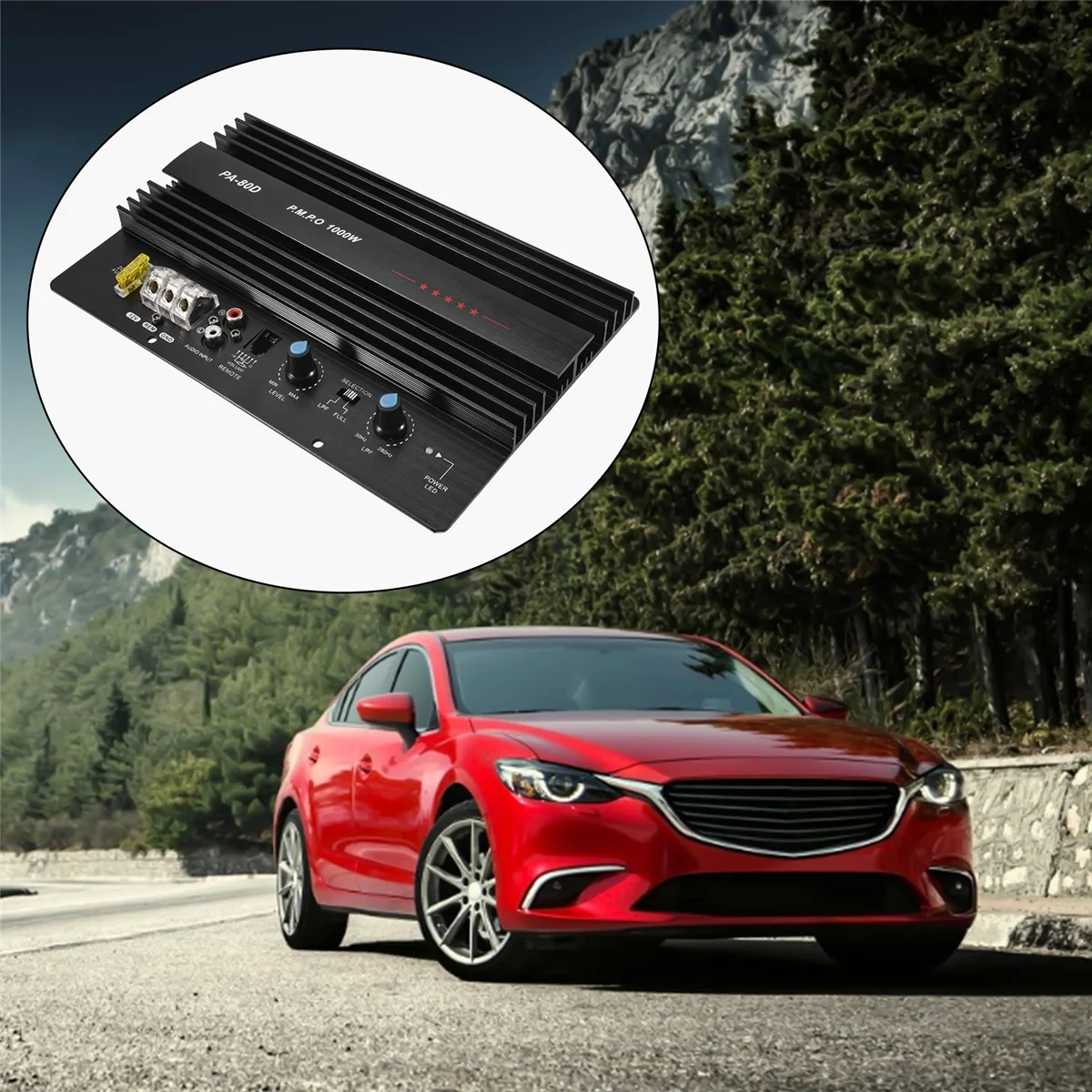 Моноблок автомобильного усилителя мощности 12 В 1000 Вт мощный бас сабвуферный