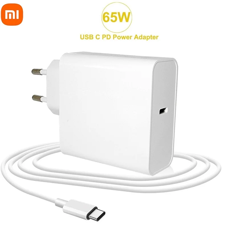 

XIAOMI 45W 65W 20V 3.25A USB Type C PD Charger USB C Power Laptop Adapter for Macbook Pro 12 13 Huawei Matebook HP DELL XPS