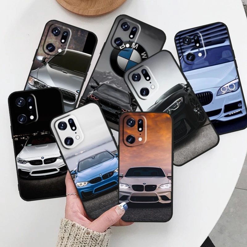 

BMW Sports Luxury Cool For OPPO Find X6 X5 X3 X2 Neo Lite Reno 9 8 7 7Z 7SE 6 5 Pro 4G 5G Silicone Soft Black Phone Case Fundas