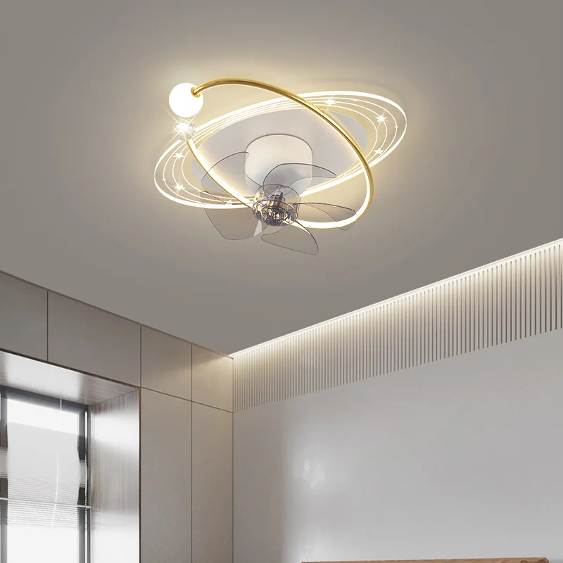 

Lustre Modern Ceiling Fan Lamp Creative With Light And Control Electric s For Home Wireless