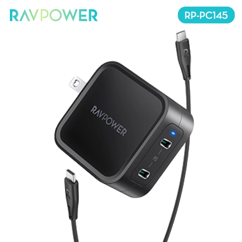 

Портативное зарядное устройство RAVPower с двумя портами USB Type-C, 65 Вт