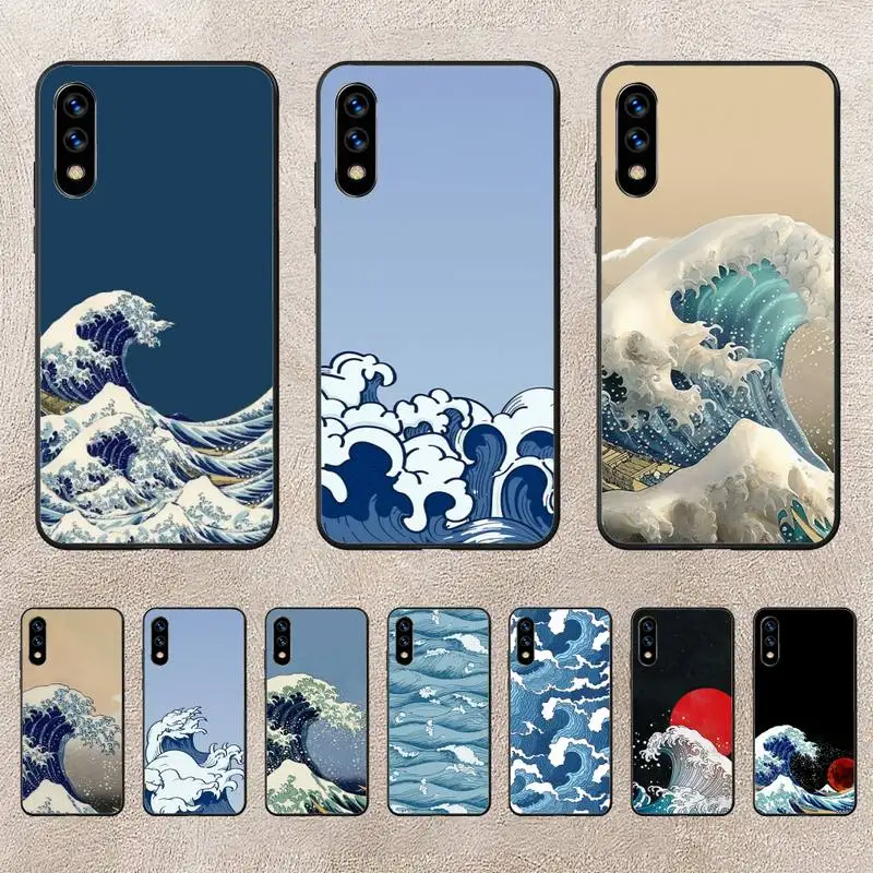 

Great Blue Wave Phone Case For Huawei G7 G8 P7 P8 P9 P10 P20 P30 Lite Mini Pro P Smart Plus Cove Fundas