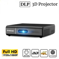 ifordar t2 outdoor smart dlp mini portable projector for home 4k led video beam full hd projector phone for movies mobile phone
