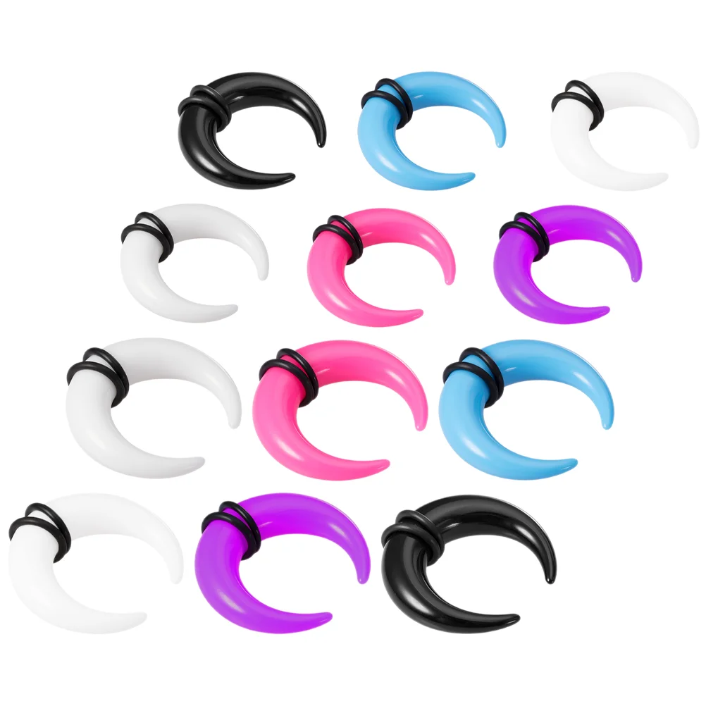 12 шт. акриловый расширитель для ушей набор колец в носу манометры наборы растяжки