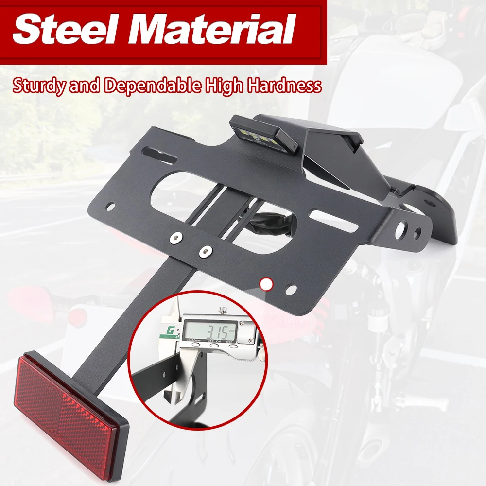 Фото НОВЫЙ Светодиодный держатель номерного знака (Tail Tidy Fender Eliminator) для мотоциклов Triumph Tiger 660 Sport и Sport 800 2025-2026 №2