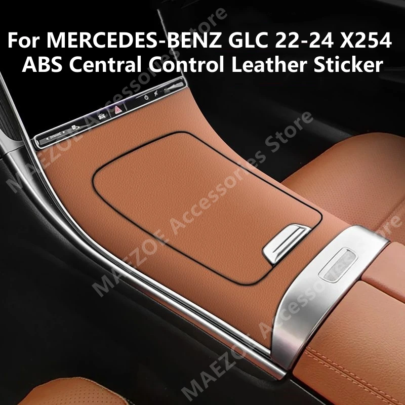 Для MERCEDES-BENZ GLC 22-24 X254 ABS кожаная наклейка с центральным управлением аксессуары для