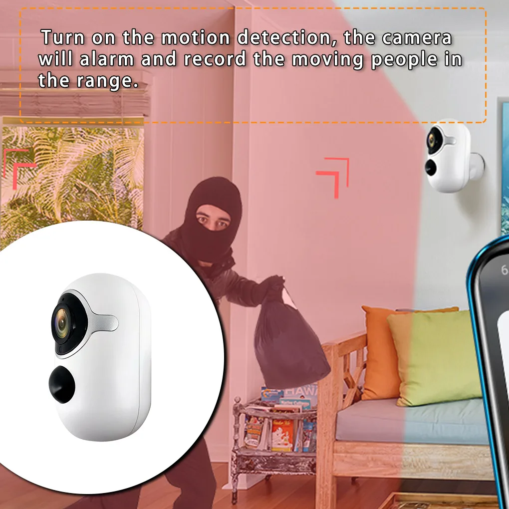 

Беспроводная IP-камера видеонаблюдения с ночным видением и зарядным устройством