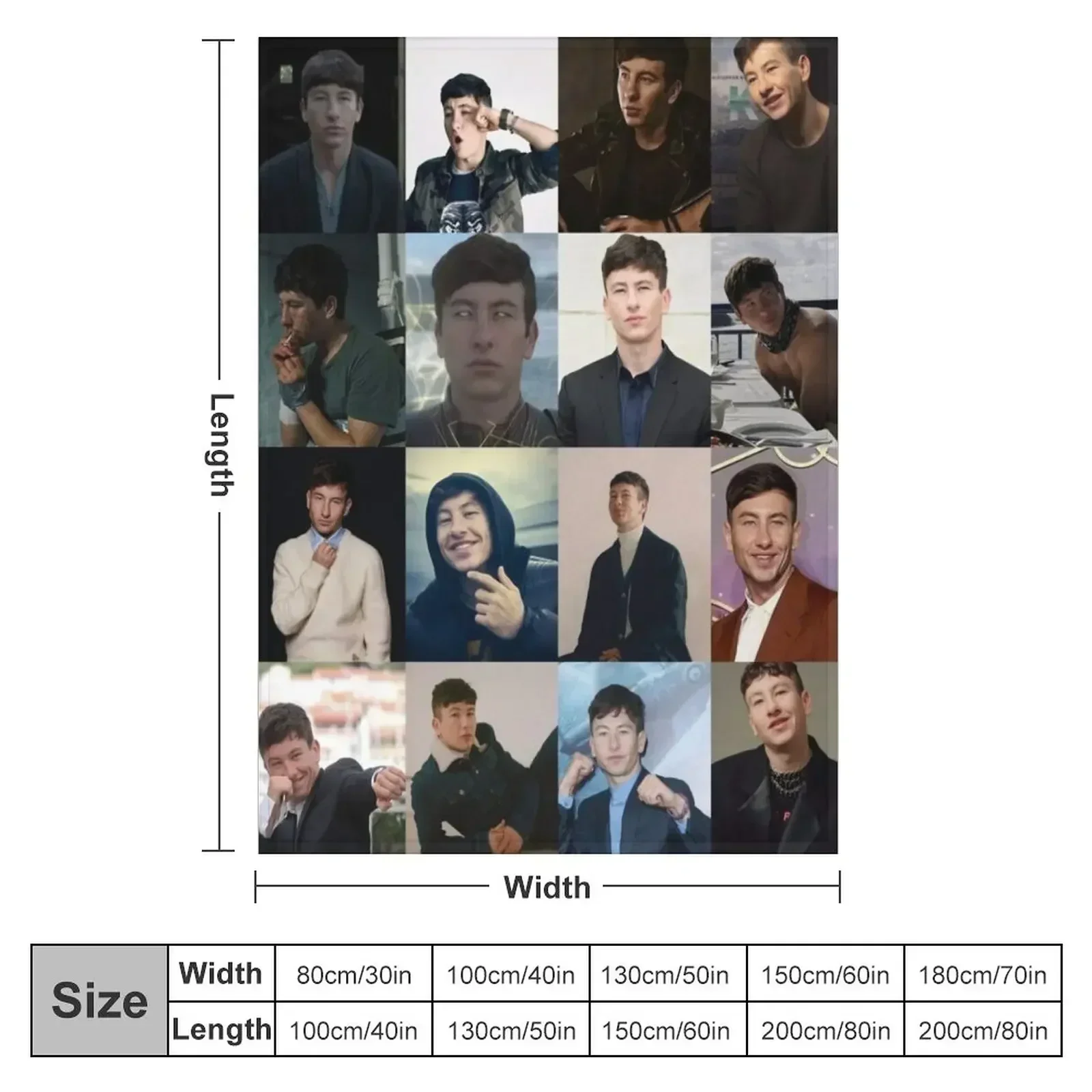 Одеяло Barry Keoghan Thermals для путешествий одеяла из фланелевой ткани