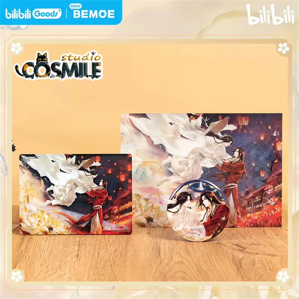 

Anime TGCF Tian Guan Ci Fu Official Original Hua Cheng Xie Lian Acrylic Quicksand Stand Tinplate Badge Bajji Grating Card Bi