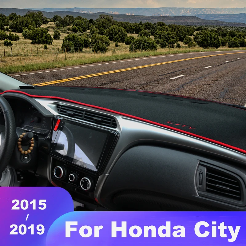 

Накладки для защиты приборной панели от светильник для Honda City GM6 2015 2016 2017 2018 2019