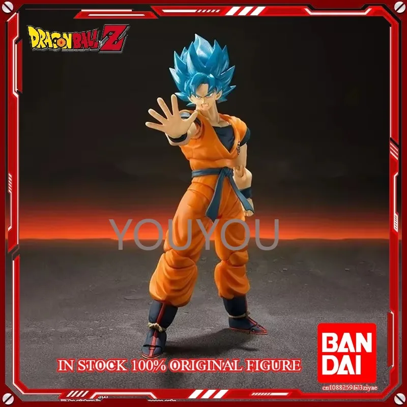 В наличии Оригинальная фигурка Bandai Dragon Ball Z S.H.Figuarts Super Saiyan God Blue Son Gokou SHF Son Goku Blue 16 см (art.: 3920d84310502) - 3920d84310502