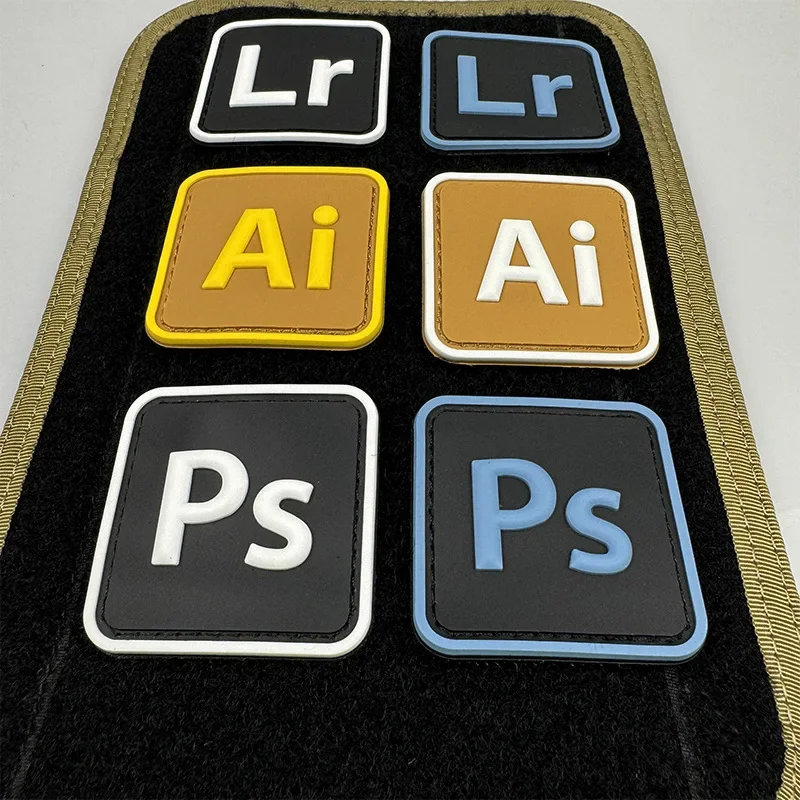 PS AI LR 3D нашивки на липучке из ПВХ для одежды открытом воздухе модный тактический