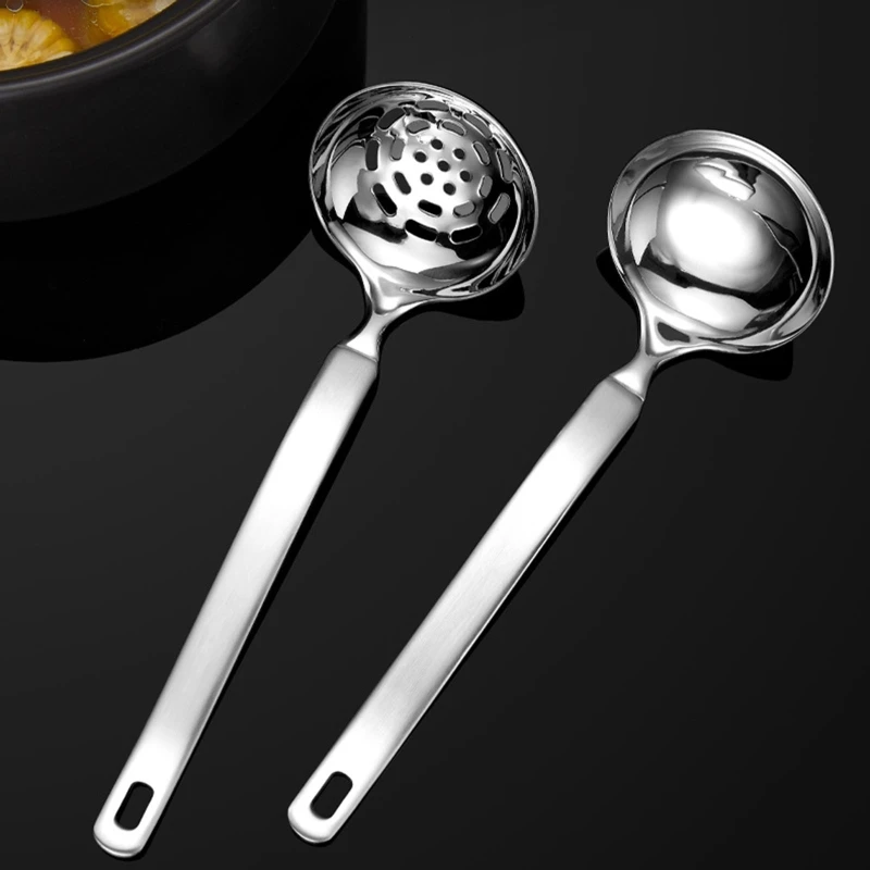 

Половник-дуршлаг Set маленькая суповая половница с отверстиями, дуршлаг, ложка-ковш для сервировки столовых приборов, кухонная посуда