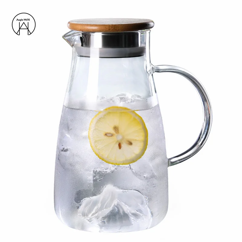 

Креативная стеклянная бутылка для холодной воды Iceberg, термостойкий взрывозащищенный высокотемпературный чайник большой емкости, домашний ...