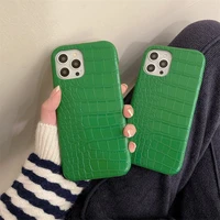 luxury fashion simple green blue animal skin texture couple hard case for iphone 11 12 13 pro max 7 8 plus xr x xs cover fundas