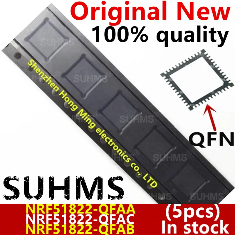 (5 шт.) 100% новый NRF51822-QFAA NRF51822-QFAB NRF51822-QFAC N51822QFAA N51822QFAB N51822QFAC N51822 QFN-48