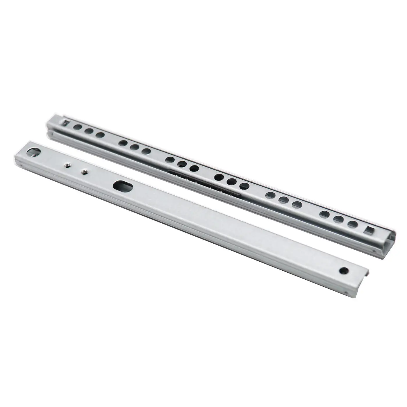 1Pair 8"-16" Drawer Slide 17mm Wide Two-section Ultra-narrow