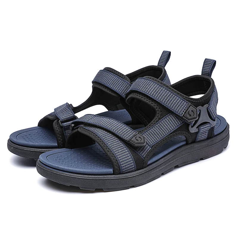 

Men's Summer Open Toe Large Size Casual Sandals Thick Bottom Non Slip Breathable Soft Sole Comfortable Fashionable Beach Sandal