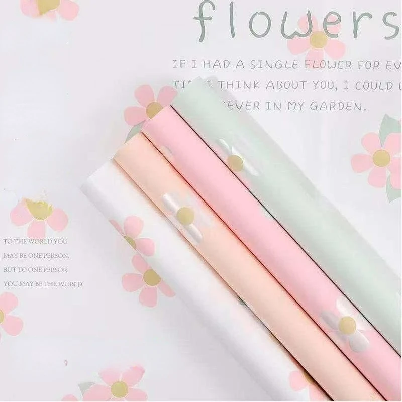 

Корейский стиль букет упаковочная бумага Двусторонняя двухцветная бумага «сделай сам» крафт-бумага цветочный магазин упаковка Цветочные ...