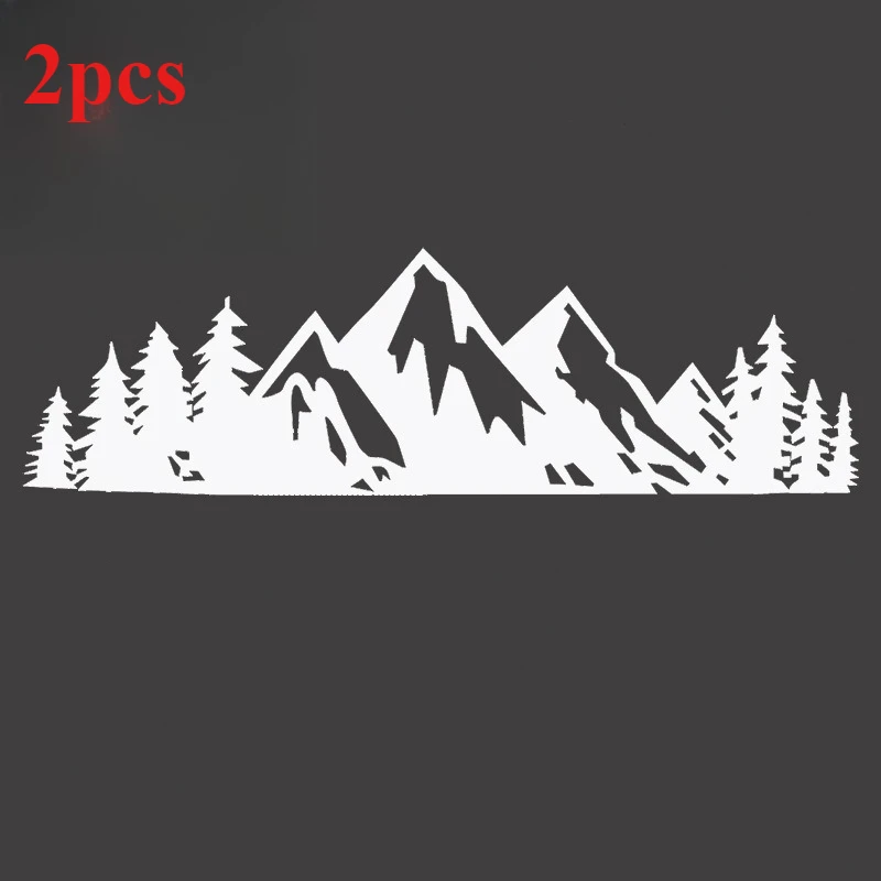 

Наклейки для украшения кузова автомобиля Mountain Tree, аксессуары Decativos, водонепроницаемые наклейки, наклейки для украшения бампера багажника автомобиля, грузовика