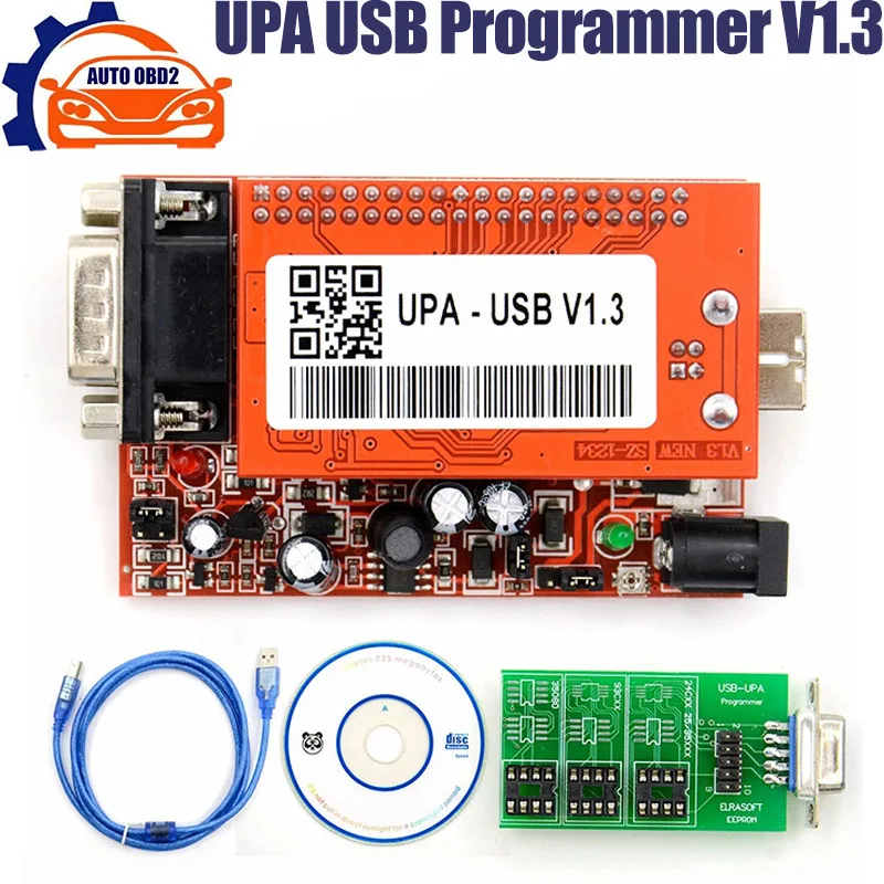 

USB-программатор UPA V1.3, диагностический инструмент, ECU Программатор UPA USB V1.3 с полным адаптером, лучшее качество