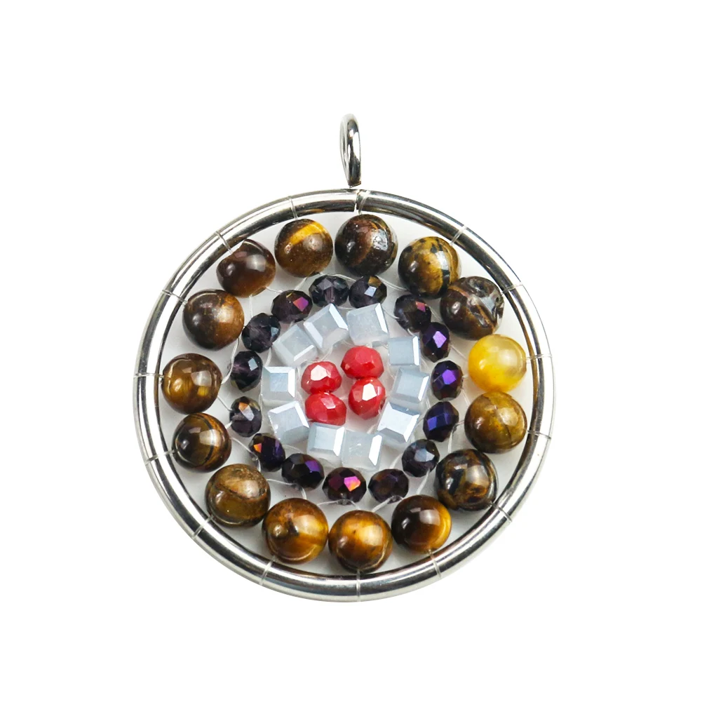 7 Чакр натуральный кварцевый энергетический камень подвеска Ручной работы