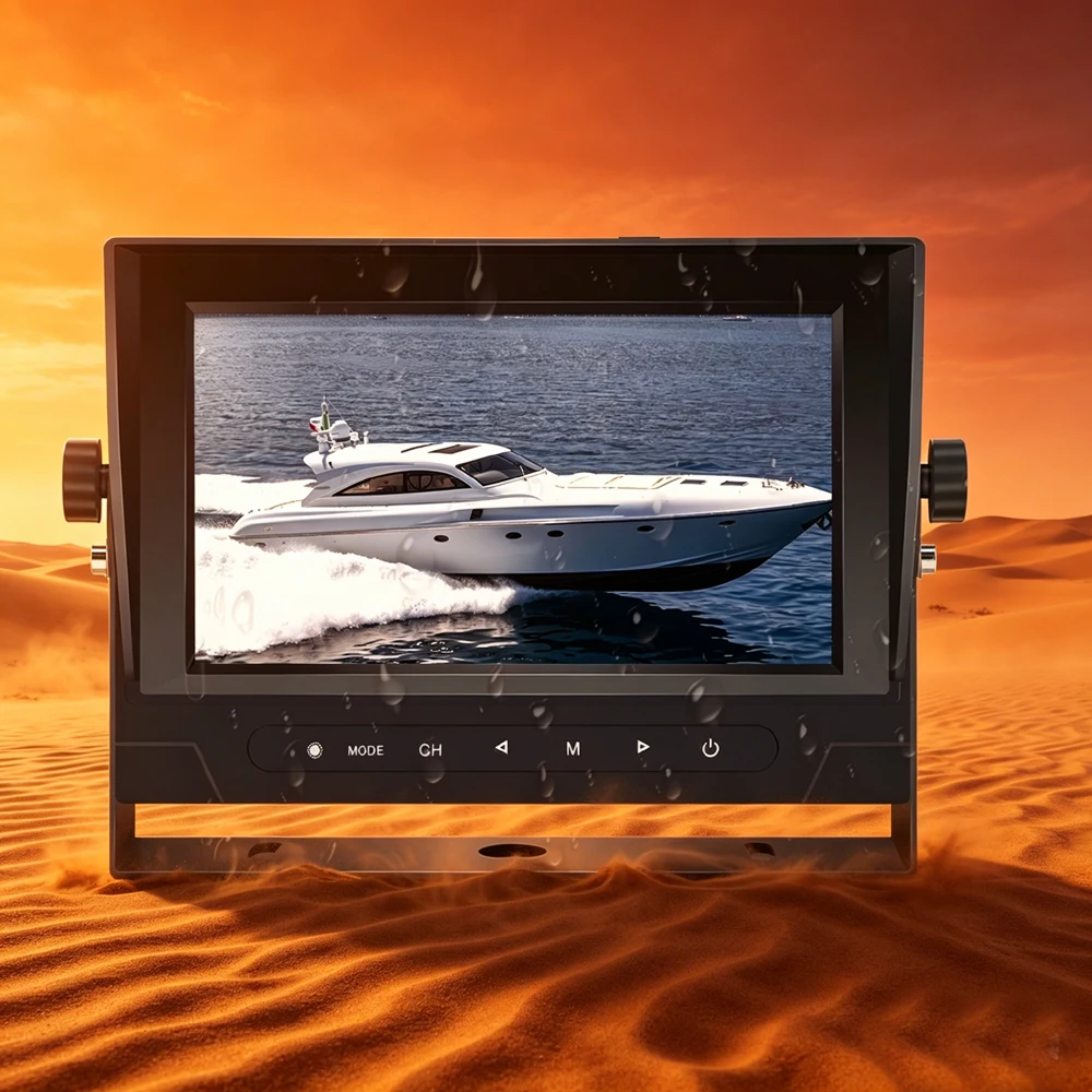 Фото Стандарт ISO7637-2 5A/5B, 7-дюймовый 1080P AHD LCD, водонепроницаемый IP69K, металлический корпус для тяжелых транспортных средств и грузовиков, помощь при движении задним ходом. №5