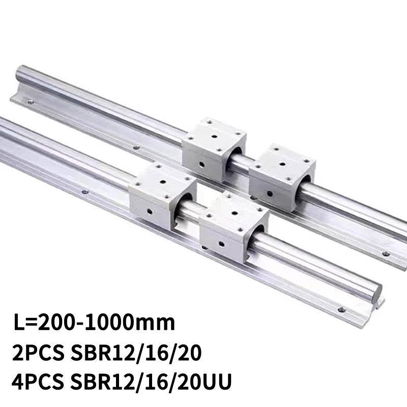 Линейная направляющая SBR16 SBR12 SBR20, линейная направляющая 300 500 ...