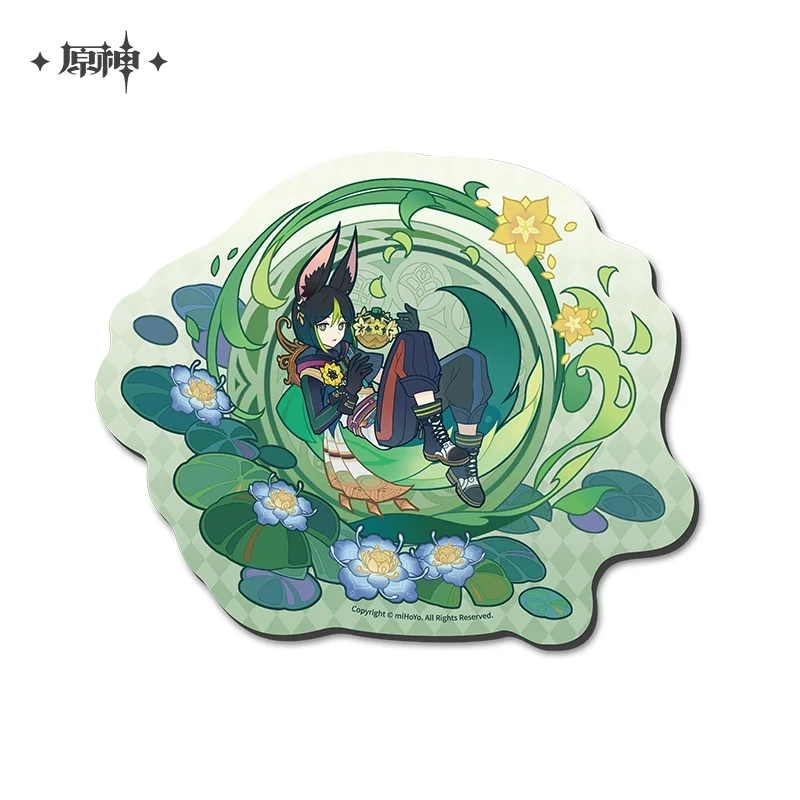 Фото Официальный товар Sunsyea Genshin Impact Merch из серии miHoYo Tignari, цветная доска, подставка для карт, наклейка на холодильник, держатель для телефона №4