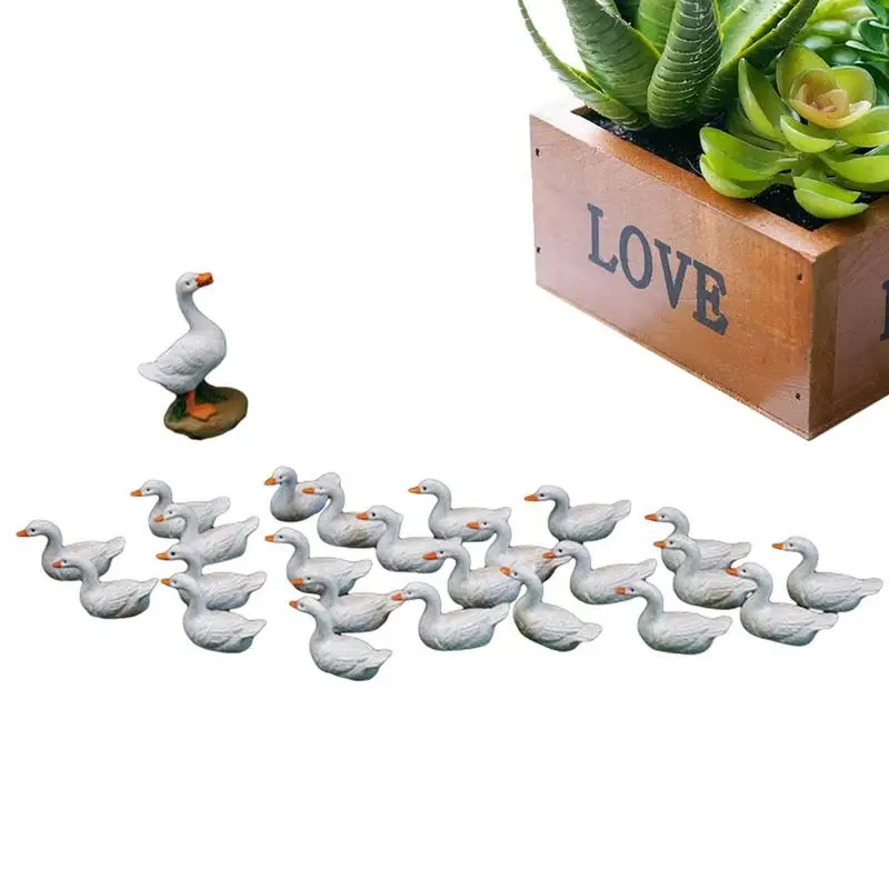 

Duck Decor Tiny Ducks Figures Realistic Farm Animals Miniature Garden Animals Figurines Educational Project Diorama Model