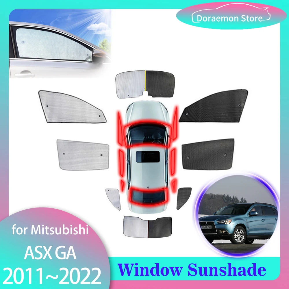 

Full Coverage Sunshades for Mitsubishi ASX RVR Outlander Sport 2011~2022 GA XA XB XC XD Rear Windshield Sun Visor Mat Accessorie