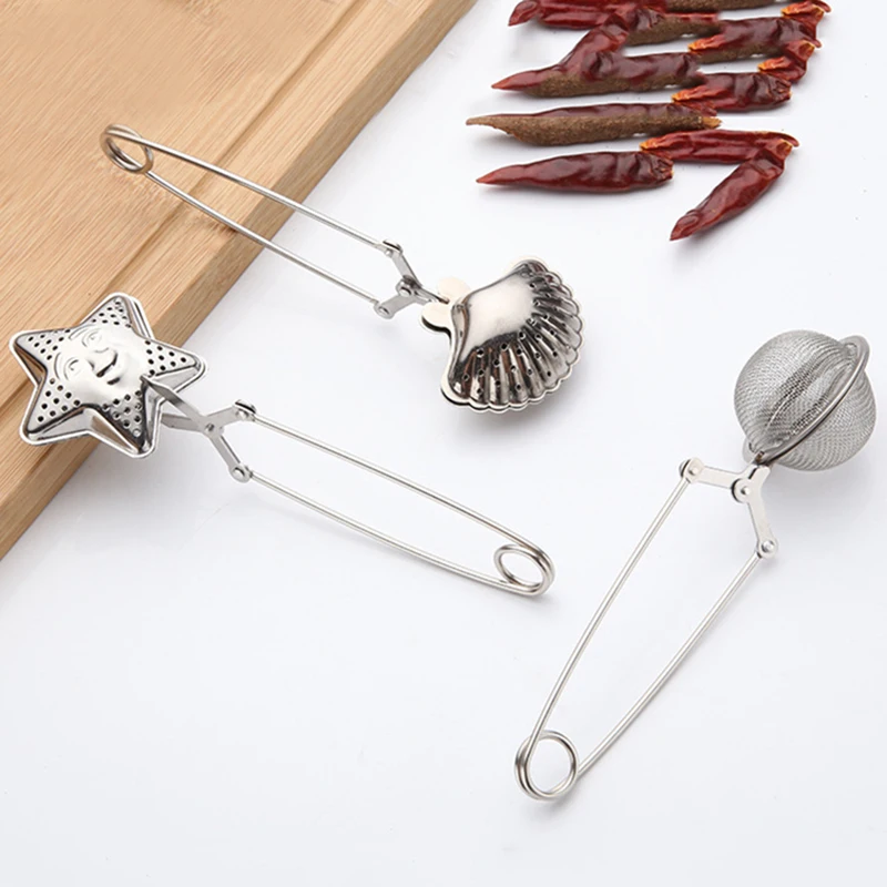 

Stainless Steel Tea Infuser Sphere Mesh Tea Strainer Coffee Herb Spice Filter Diffuser Handle Tea Ball Filter Teapot Gadgets
