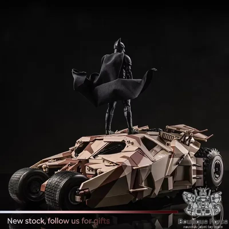 Фото Коллекционная модель MODOKING YUANYE BATMAN: Бэтмобиль и Бэт-под, камуфляжная версия, масштаб 1/12, аниме-фигурка для сборки №2