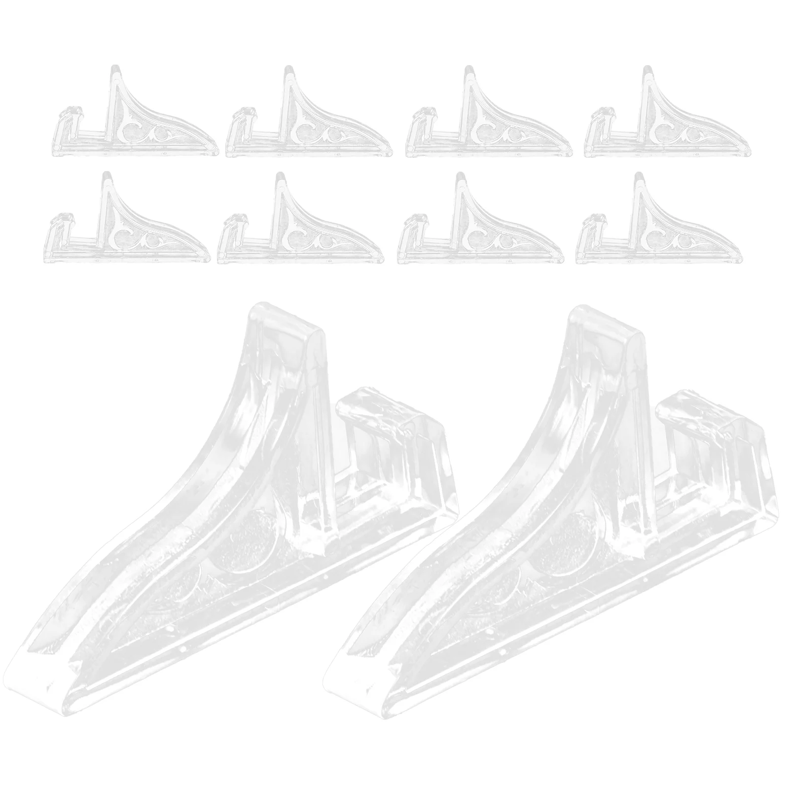 10 шт. подставка для фоторамки прозрачные полки монитора фотографий пластиковые