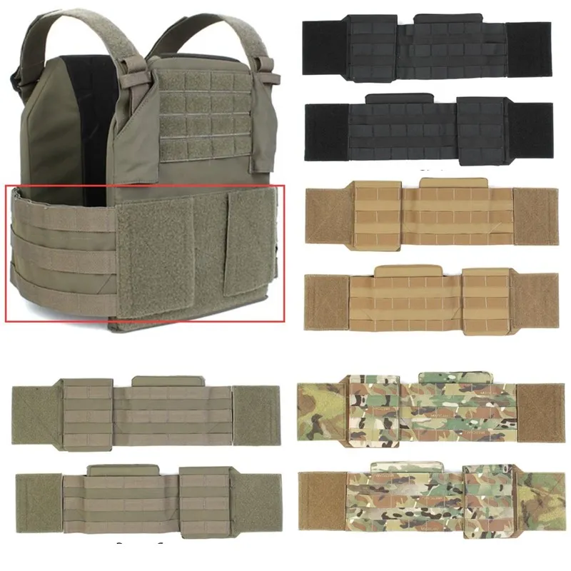 

Tactical Vest HSP Style MOLLE Side Waistband Vest Combination Expansion Side Wall Side Soft Board Cover BK MCBK MC RG CB