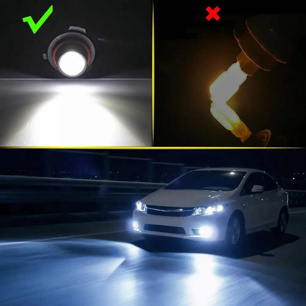 

Car Headlight Two-Color Fog Light 2pcs 49.4*18 (mm) 50000H 6000K 60W/Pair