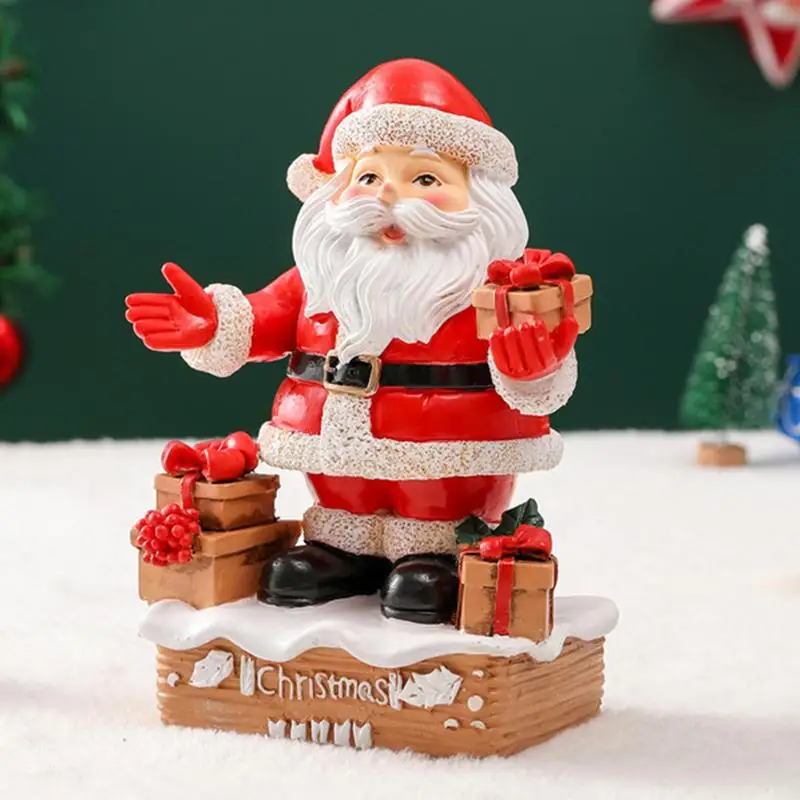Искусственное украшение из смолы в виде Санта-Клауса симпатичная книжная полка