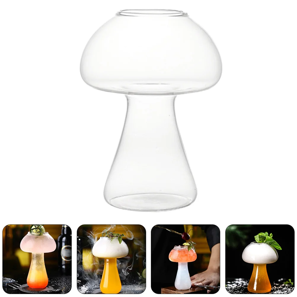 

Glasses Cup Cocktail Mushroom Goblet Champagne Cups Martini Drinking Drink Novelty Can Crystal Clear Mug Party Beer Margarita