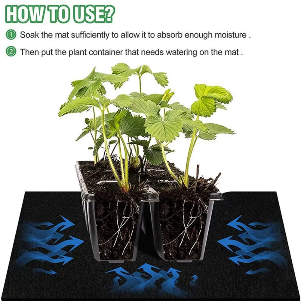 

Utility Home Balcony Bonsai Vacation Plant Watering Mats System Synthetic Fiber Soil Watering Mats Absorbent for Daily Use