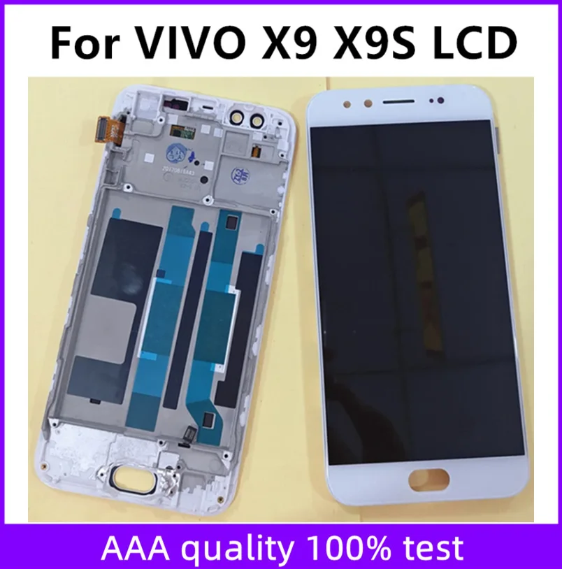 ЖК-дисплей для VIVO X9 X9S, сенсорный экран с рамкой и дигитайзером в сборе, Сменные аксессуары для телефона 5,5 дюйма