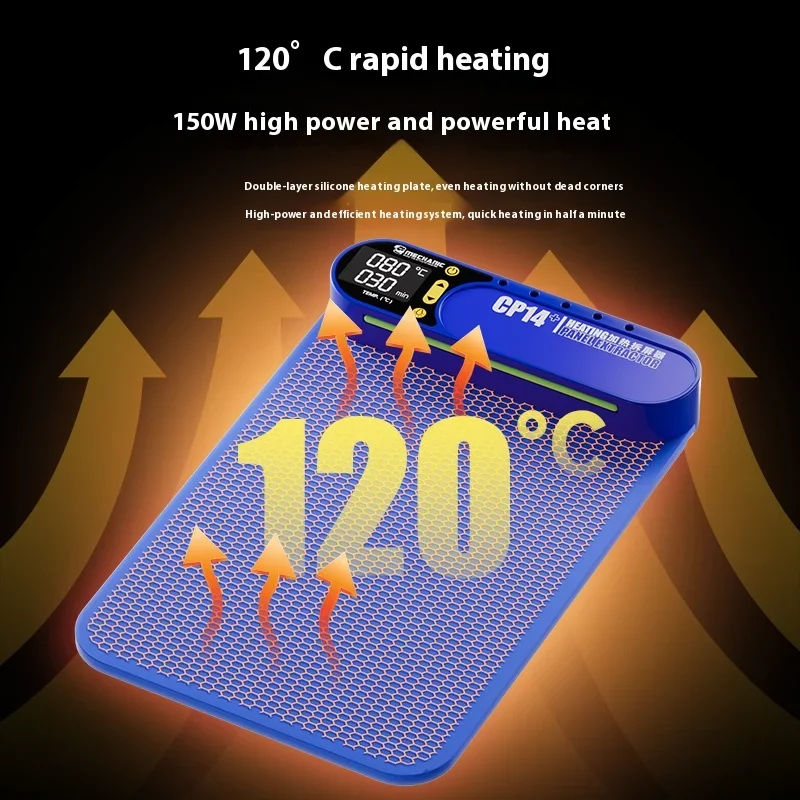 MECHANIC CP14 Plus Разделитель обогрева ЖК-экрана с подсветкой обнаружения пыли для iPhone Samsung iPad Экран предварительного нагрева Удаление Pad