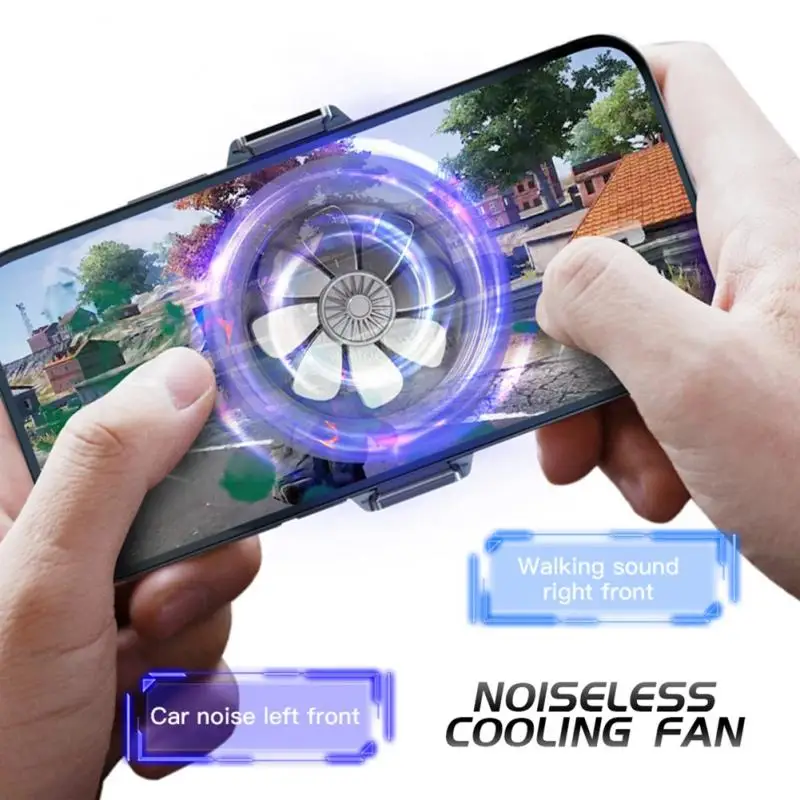 

For 4.5-6.5 Inch Phones Mobile Phone Radiator Game Cooler Cell Phone Cool Heat Sink Phone Cooling Fan Portable Gamepad Back Clip