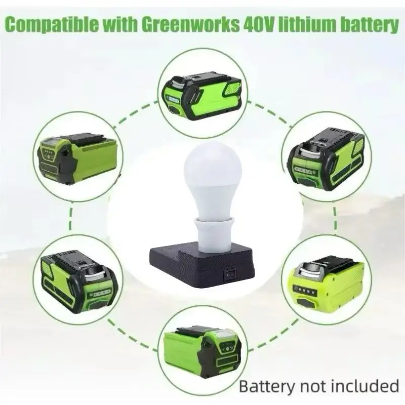 

Портативный фонарь xiyear для Greenworks 40 В
