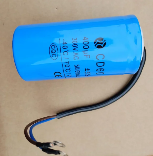 CD60 Конденсаторы для запуска двигателя 400 мкФ 300 В Омыватель водяного насоса