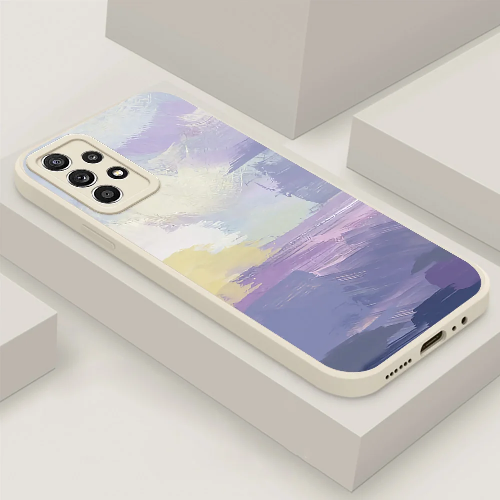 

Line Drawing Ink Flower Phone Case For Samsung Galaxy A52 A52S 5G For Samsung A33 A32 A22 A21S A20S A13 5G Soft TPU Back Cover