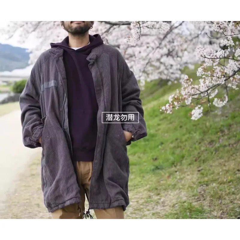 Vux WMV 20SS SIX-FIVE FISHTAIL SANTOME M65 wiatrówka w paski ze starożytnej tkaniny