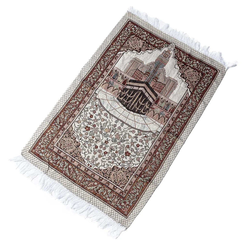 

Great Ramadan Gift Prayer Beads Men Islamic Praying Mat Childrens Rug Muslim Prayer Blanket Rosary Lesser Bairam Prayer Rug