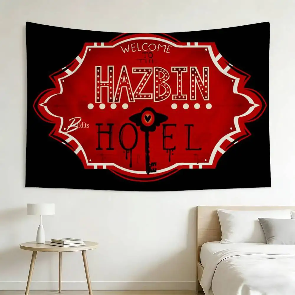 Фото Флаги Hazbin H-Hotel, настенный декоративный баннер для спальни, дома, улицы, для украшения интерьера №3